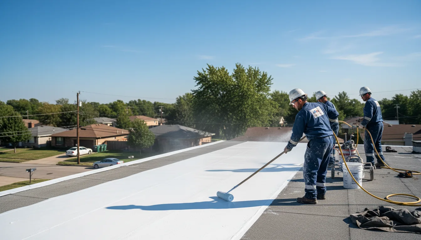 Commercial roof coating in Claunch, NM near me